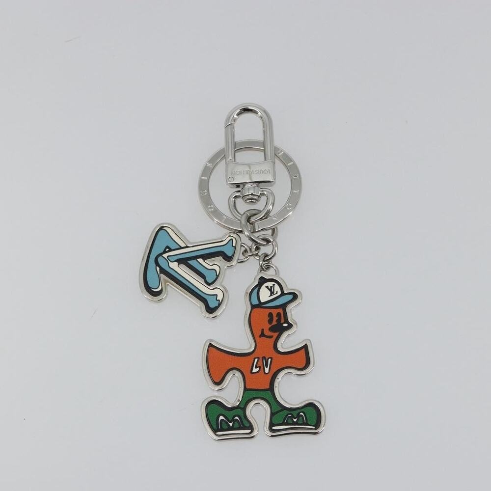 Louis Vuitton Porte Cles LV Puzzle Charm Silver